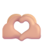 Heart Hands 3d Medium Light icon