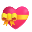 Heart With Ribbon 3d icon
