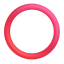 Hollow Red Circle 3d icon