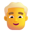 Man Blonde Hair 3d Default icon