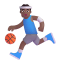 Man Bouncing Ball 3d Medium Dark icon