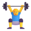 Man Lifting Weights 3d Default icon