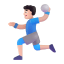 Man Playing Handball 3d Light icon