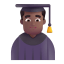 Man Student 3d Medium Dark icon
