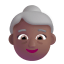 Old Woman 3d Medium Dark icon