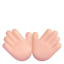 Open Hands 3d Light icon