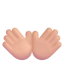 Open Hands 3d Medium Light icon