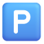 P Button 3d icon
