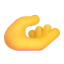 Palm Up Hand 3d Default icon