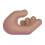 Palm Up Hand 3d Medium icon