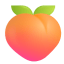 Peach 3d icon