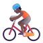 Person Biking 3d Medium Dark icon