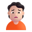 Person Frowning 3d Light icon
