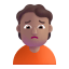 Person Frowning 3d Medium icon