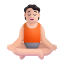 Person In Lotus Position 3d Light icon