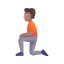 Person Kneeling 3d Medium icon