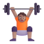 Person Lifting Weights 3d Medium icon