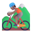 Person Mountain Biking 3d Medium icon