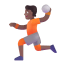 Person Playing Handball 3d Medium Dark icon