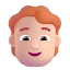Person Red Hair 3d Light icon