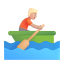 Person Rowing Boat 3d Medium Light icon