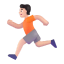 Person Running 3d Light icon