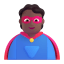 Person Superhero 3d Medium Dark icon