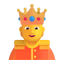 Person With Crown 3d Default icon
