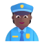 Police Officer 3d Medium Dark icon