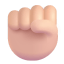 Raised Fist 3d Light icon