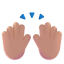 Raising Hands 3d Medium Light icon