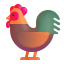 Rooster 3d icon