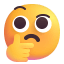 Thinking Face 3d icon