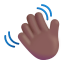 Waving Hand 3d Medium Dark icon