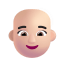 Woman Bald 3d Light icon