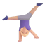 Woman Cartwheeling 3d Medium Light icon
