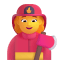 Woman Firefighter 3d Default icon