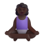 Woman In Lotus Position 3d Dark icon