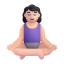 Woman In Lotus Position 3d Light icon