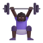Woman Lifting Weights 3d Dark icon