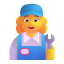 Woman Mechanic 3d Default icon