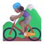 Woman Mountain Biking 3d Medium icon
