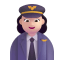 Woman Pilot 3d Light icon