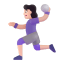 Woman Playing Handball 3d Light icon