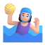 Woman Playing Water Polo 3d Light icon