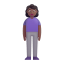 Woman Standing 3d Medium Dark icon