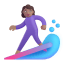Woman Surfing 3d Medium icon