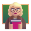 Woman Teacher 3d Medium Light icon