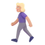 Woman Walking 3d Medium Light icon