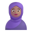 Woman With Headscarf 3d Medium icon